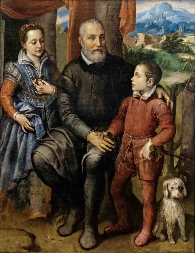  Retrato de la Familia Anguissola, obra icónica de Sofonisba Anguissola en el Renacimiento