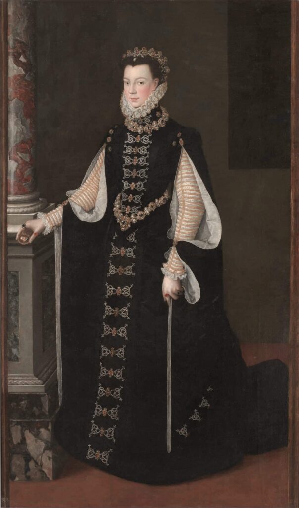 Retrato de Isabel de Valois, obra de Sofonisba Anguissola en el Renacimiento